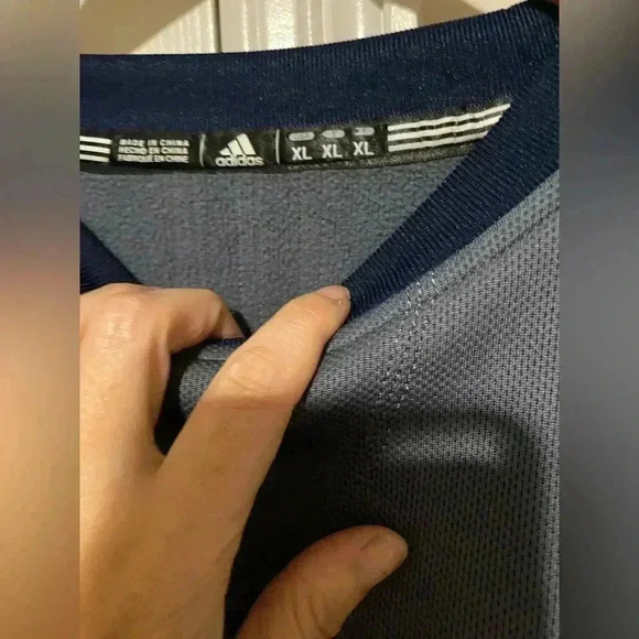 Adidas Ravens XL pullover sweatshirt gray/ navy - Picture 3 of 12